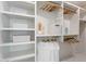 Large walk-in closet with shelves and hanging rods at 4437 N Granite Reef Rd, Scottsdale, AZ 85251