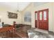 Bright living room with hardwood floors and high ceilings at 4968 E Grandview Rd, Scottsdale, AZ 85254