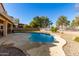 Relaxing kidney shaped pool in a sunny backyard at 4968 E Grandview Rd, Scottsdale, AZ 85254