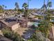 Aerial view of home with pool and backyard at 5109 E Blanche Dr, Scottsdale, AZ 85254