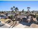 Aerial view of a single-story home with a large yard at 5109 E Blanche Dr, Scottsdale, AZ 85254