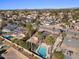 Aerial view of home with pool and neighborhood view at 5109 E Blanche Dr, Scottsdale, AZ 85254