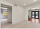 View of the dining area, hallway and access to backyard pool at 5109 E Blanche Dr, Scottsdale, AZ 85254