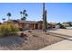 Landscaped front yard with gravel and desert plants at 5109 E Blanche Dr, Scottsdale, AZ 85254