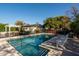 Sparkling pool and patio with pergola and seating at 6740 N 7Th St, Phoenix, AZ 85014