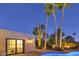 Guest house bedroom with sliding glass doors at 7258 E Manzanita Dr, Scottsdale, AZ 85258