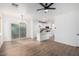 Modern kitchen featuring white cabinets and an island at 7827 W Cypress St, Phoenix, AZ 85035