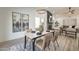 Elegant dining area with marble table and modern chairs at 7870 W Cheryl Dr, Peoria, AZ 85345