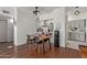 Dining area with wood table and chairs at 8020 E Thomas Rd # 330, Scottsdale, AZ 85251