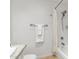 Clean bathroom with shower/tub combo and updated fixtures at 8602 E San Alfredo Dr, Scottsdale, AZ 85258