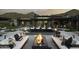Large backyard with fire pit and seating area at 10784 E Pinnacle Peak Rd, Scottsdale, AZ 85255