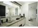 Spa-like bathroom with double sinks and walk-in shower at 10784 E Pinnacle Peak Rd, Scottsdale, AZ 85255
