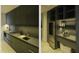 Sleek kitchen with dark cabinetry and butler's pantry at 10784 E Pinnacle Peak Rd, Scottsdale, AZ 85255