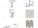 Bathroom features: pedestal sink, toilet, and brushed nickel hardware at 11972 E Yearling Rd # 20, Scottsdale, AZ 85255