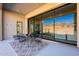 Covered patio with outdoor dining furniture at 11972 E Yearling Rd # 20, Scottsdale, AZ 85255