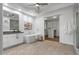 Spa-like bathroom with soaking tub, walk-in shower, and large vanity at 14035 E Sahuaro Dr, Scottsdale, AZ 85259
