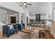 Open concept living area with kitchen and seating at 14035 E Sahuaro Dr, Scottsdale, AZ 85259