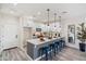 Modern kitchen with gray and white cabinets and breakfast bar at 1642 E Monte Vista Rd # 4, Phoenix, AZ 85006