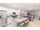 Spacious kitchen island with granite countertops at 17536 W Desert Bloom St, Goodyear, AZ 85338