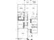 One-story floor plan featuring 4 bedrooms, 2 baths, and a 2-car garage at 20622 N 226Th Ln, Surprise, AZ 85387