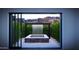 Relaxing water feature overlooking the landscape viewed through sliding glass doors at 25580 N 119Th St, Scottsdale, AZ 85255