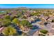 Bird's-eye view of a residential neighborhood near a golf course at 3190 S Jacaranda Ct, Gold Canyon, AZ 85118