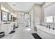 Elegant bathroom with soaking tub and double vanity at 3190 S Jacaranda Ct, Gold Canyon, AZ 85118