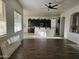 Spacious kitchen with dark cabinetry, granite counters, and an island at 4072 S Skyline Ct, Gilbert, AZ 85297
