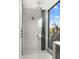 Modern shower with glass enclosure and mountain views at 4129 E Sandy Mountain Rd, Paradise Valley, AZ 85253