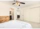 Bedroom with double closets and view into living room at 5648 W Folley St, Chandler, AZ 85226