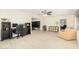 Bright living room with tile floors and a ceiling fan at 5648 W Folley St, Chandler, AZ 85226