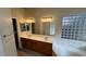 Bathroom with double vanity and bathtub at 5937 E Jensen St, Mesa, AZ 85205
