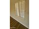 Window with plantation shutters and wood floor at 5937 E Jensen St, Mesa, AZ 85205