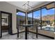 Breakfast nook with a view of the pool and mountains at 7223 N Black Rock Trl, Paradise Valley, AZ 85253