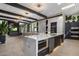 Large kitchen island with marble countertop and modern appliances at 7223 N Black Rock Trl, Paradise Valley, AZ 85253