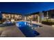 Expansive pool and spa with modern design features at 7223 N Black Rock Trl, Paradise Valley, AZ 85253