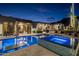 Luxury resort style pool and spa with fire pit and outdoor seating at 7223 N Black Rock Trl, Paradise Valley, AZ 85253