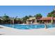 Community lap pool with surrounding patio at 9447 W Tonto Ln, Peoria, AZ 85382