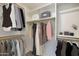 Spacious walk-in closet with ample hanging and shelving space at 1344 W Inca Dr, Coolidge, AZ 85128