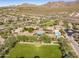 Community pool and recreation area with mountain views at 18391 N 97Th Pl, Scottsdale, AZ 85255