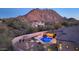 Stunning pool and patio area with mountain views at 26475 N 106Th Way, Scottsdale, AZ 85255