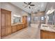 Luxurious bathroom with double vanity, large soaking tub, and shower at 26475 N 106Th Way, Scottsdale, AZ 85255