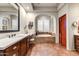 Bathroom with soaking tub, separate shower, and dual sinks at 3172 S Mulberry Ct, Gold Canyon, AZ 85118