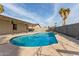 Relaxing kidney-shaped pool in sunny backyard at 3801 W Mercer Ln, Phoenix, AZ 85029