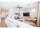 Spacious living room, hardwood floors, and a staircase at 5323 W Chuck Box Rd, Laveen, AZ 85339