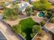 Aerial view showing house, pool, and backyard at 1103 E Kael Cir, Mesa, AZ 85203