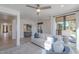 A spacious living room with plenty of natural light and an open floor plan at 12015 S Tuzigoot Dr, Phoenix, AZ 85044