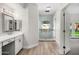 Elegant bathroom with double vanity and walk-in shower at 12286 N 86Th Pl, Scottsdale, AZ 85260