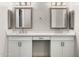 Double vanity bathroom with modern fixtures and elegant wall decor at 12286 N 86Th Pl, Scottsdale, AZ 85260
