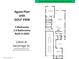 Agave floor plan showcasing 2 bed, 2.5 bath home with golf views at 13616 W Sandridge Dr, Sun City West, AZ 85375